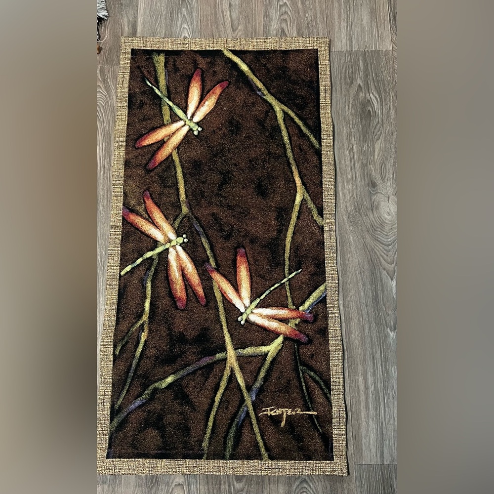 Dragonfly Wall Tapestry - large size 25.5” x 49.5”